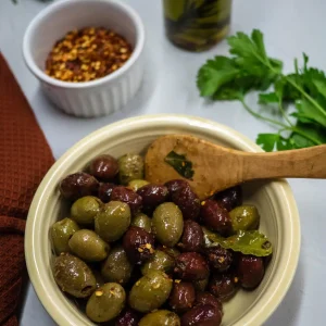 Spicy Marinated Mixed Olives